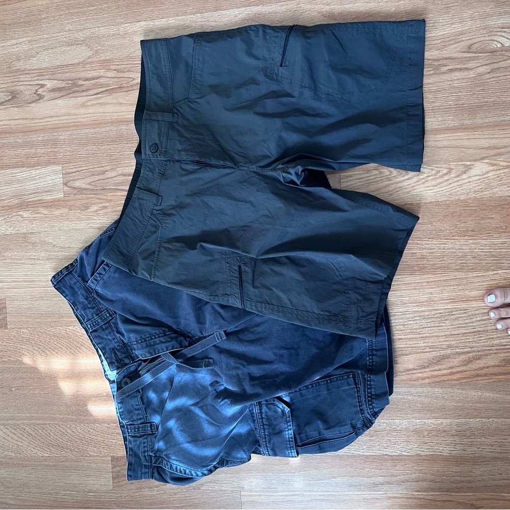 2 pair mens cargo shorts